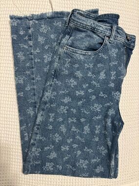 MNG Blue Floral Print Women’s Jeans